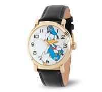Disney Reloj de Cuarzo analógico Vintage para Adultos, Dorado, Donald