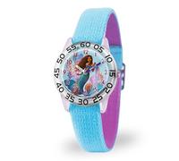 Disney The Little Mermaid Live Action - Reloj analógico de cuarzo para niños, Azul, Azul, tira