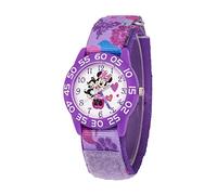 Disney Reloj Minnie Mouse para niñas - Reloj Minnie para niñas Que aman el ratón - Aprende a Decir la Hora - Lindos Relojes para niños de 3 a 5 años con Bisel Morado y Correa de Nailon