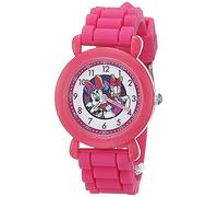 Disney Reloj Minnie Mouse para niños - Bonito reloj Minnie para niñas y niños de 3 a 5 años - Regalo para jóvenes fans - Relojes a color con bisel rosa y correa de plástico suave, Rosa, Minnie Plastic