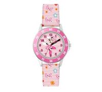Disney Reloj Time Teacher MN9101 con correa impresa rosa