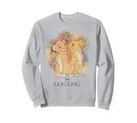 Disney - Retrato floral del Rey León de Simba y Nala Sudadera