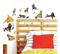 Disney RMK4078SCS - Pegatinas reposicionables de El Rey León, Vinilo, Marrón, 4,47 cm, 4,17 cm x 21,69 cm, 21,16 cm