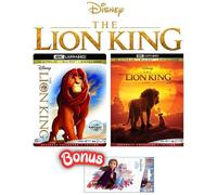 Disney’s The Lion King 2-Movie 4K Ultra HD & Blu-ray Collection (Original 1994 Version & Remake 2019 Version) + Free Frozen II Decal/Sticker