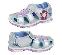 Disney Sandalias Frozen para NIÑOS: Sandalias Deportivas de Punta Cerrada para niñas Elsa y Anna, Zapatos de Verano para Caminar.