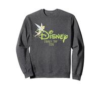 Disney Script Logo Tinker Bell Family Trip 2026 Vacation Sudadera, Unisex para adultos, Jaspeado Oscuro, XXL