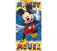 Disney Serivette DE Plage EN Microfibre Mickey Garcon 100% Polyester Toallas de baño, Multicolor, Único