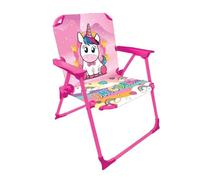 Disney Silla Infantil Plegable Playa y Jardín - con Brazos, Ligera, Compacta y Fácil de Transportar - Silla para Niños Interior/Exterior - hasta 30 kg (Unicornio 1712)