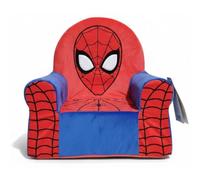 Disney Sillón Infantil 3D Desenfundable con Cremallera de Seguridad, Funda 100% Poliéster y Relleno 100% Poliuretano, Butaca Niño +3 Años, 50x45x35 cm (Spiderman)