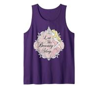 Disney Sleeping Beauty Aurora Let Me Sleep Camiseta sin Mangas, Hombre, Morado, XXL