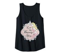 Disney Sleeping Beauty Aurora Let Me Sleep Camiseta sin Mangas, Mujer, Negro, XXL