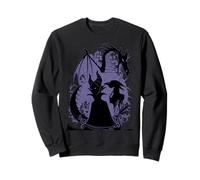 Disney Sleeping Beauty Maléfica y Dragon Silueta Sudadera