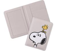 Disney Soporte para pasaporte Snoopy y Woodstock Marfil Talla única Casual