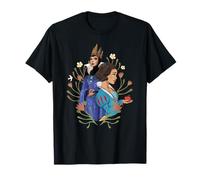 Disney Snow White And Evil Queen Surrounded By Flowers Camiseta