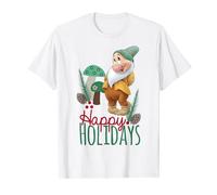 Disney Snow White Bashful Happy Holidays Camiseta