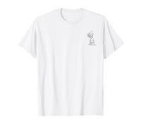 Disney Snow White Dopey Standing Simple Black Outline Camiseta