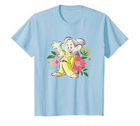 Disney Snow White Greetings From Dopey Camiseta, Niños, Azul Bebé, 12 años