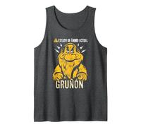 Disney Snow White Grumpy Estado de Ánimo Actual Gruñon Camiseta sin Mangas, Hombre, Jaspeado Oscuro, S