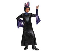 Disney Snow White Live Action - Disfraz de reina malvada para niños, disfraz oficial de Blancanieves con corona, talla infantil (10-12)