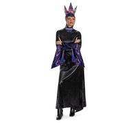 Disney Snow White Live Action Evil Queen - Disfraz oficial de Blancanieves con corona, talla para adulto (12-14)