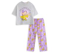 Disney Snow White Pijama Gris de Manga Corta y Pierna Larga de Blancanieves para Mujer | Estampado Soy una pequeña soñadora | Pijama de Dibujos Animados para Dormir