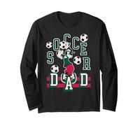 Disney Soccer Dad Sports Goofy Father's Day Tee Manga Larga