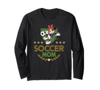 Disney Soccer Mom Sports Minnie Mouse Mother's Day Tee Manga Larga