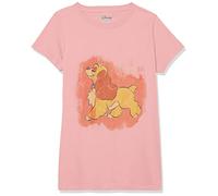 Disney Soporte para Mujer Camiseta, Rosa Claro, XL para Niñas