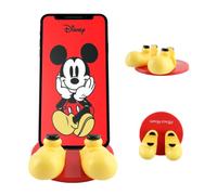 Disney Soporte para teléfono Celular con diseño de pies de Mickey Mouse con calcomanía Adicional, Soporte para teléfono Celular para Escritorio, hogar, Oficina, Soporte Universal para teléfono de