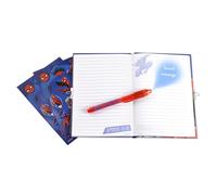 Disney Spider-Man Kids - Juego de bolígrafo mágico y diario secreto para niños, Blue, Juego de papelería de Spiderman para niños con un diario secreto