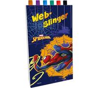 Disney Spiderman Kids - Rotuladores para colorear de dibujos animados, 6 unidades, artículos de papelería para estudiantes de regreso a clases