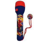 Disney Spiderman - Linterna LED grande para niños, 16 cm, de plástico, antideslizante, para aventuras al aire libre, camping, senderismo y uso de emergencia