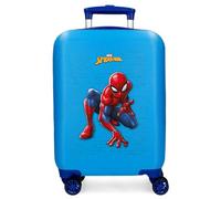 Disney Spiderman Vigilant Equipaje- Equipaje para niños, Niños, Vigilant Cierre de combinación Lateral 4 Ruedas Equipaje de Mano está Fabricada en ABS, un Material rígido y Ligero.