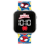 Spidey and His Amazing Friends - Reloj digital LED de cuarzo con correa de silicona, multicolor, Spider-man
