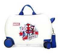 Disney Spidey Team Equipaje- Equipaje para niños, Niños, Spidey Cierre de combinación Lateral 4 Ruedas Equipaje de Mano está Fabricada en ABS, un Material rígido y Ligero.