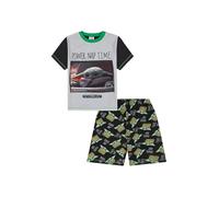 Disney Star Wars Baby Yoda The Mandalorian Power Nap - Pijama corto para niños, gris, 7-8 años
