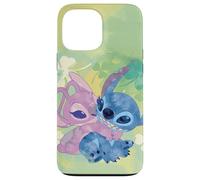 Disney Stich and Angel Shamrock Green Carcasa para iPhone 13 Pro Max