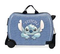 Disney Stich Dance it out Maleta Infantil Azul 50x38x20 cms Rígida ABS Cierre de combinación Lateral 34L 1,8 kgs 2 Ruedas Equipaje Mano