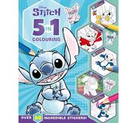 Disney Stitch: 5 in 1 Colouring (With dot-to-dot, colour-by-numbers, copy colouring, and more!)