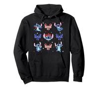 Disney Stitch Americana 4th of July Coquette Bows USA 250th Sudadera con Capucha