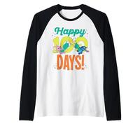 Disney Stitch & Angel Happy 100 Days of School 100th Day Camiseta Manga Raglan