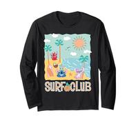 Disney Stitch Angel Leroy & Scrump Summer Beach Surf Club Manga Larga