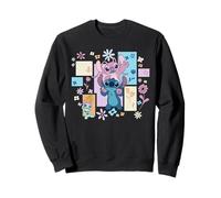 Disney Stitch & Angel Spring Easter Friendly Flower Faces Sudadera