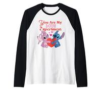 Disney Stitch & Angel Valentine "You Are My Love Experiment" Camiseta Manga Raglan