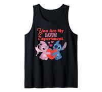 Disney Stitch & Angel Valentine "You Are My Love Experiment" Camiseta sin Mangas