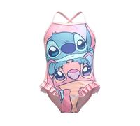 Disney Stitch Bañador para Niña, Diseño Stitch Angel y Scrump Bañador de Una Pieza Verano Infantil, Tallas 5 a 12 Años (FR/ES, Edad, 8 años, Regular, Multicolor)