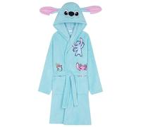 Disney Stitch Bata Infantil Polar para Niña, Bata de Casa con Capucha y 2 Bolsillos - Regalos para Niños y Adolescente (Azul, 9-10 Años)