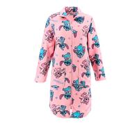 Disney Stitch Bata para Mujer, Suave Batin de Estar por Casa, Batin de Casa Polar Terciopelo Cierre Cremallera, Regalo para Mujer y Adolescentes | Talla M | Rosa