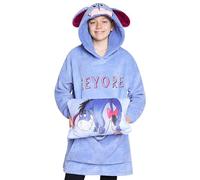 Disney Stitch Batamanta con Capucha Niños - 2 en 1 Sudadera de Forro Polar Grande Baby Yoda - Regalos Stitch Navidad (Azul Eeyore)