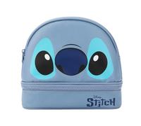 Disney Stitch Big Face - Estuche de cosméticos con cremallera azul, Disney Big Face Blue, Talla unica